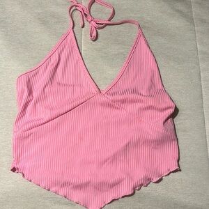 Medium pink halter top